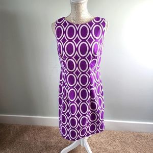 Alyx WOMEN'S DRESS SIZE 8 SLEEVELESS PURPLE AND WHITE
